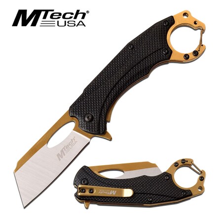 Master Cutlery MTech Assisted 2.5 in Blade Black Aluminum Handle MT-A1028BK